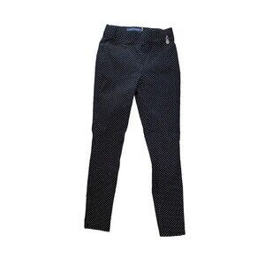 Tommy Hilfiger Women's Polka Dot Working Pull On Skinny Ankle Pants Size 6